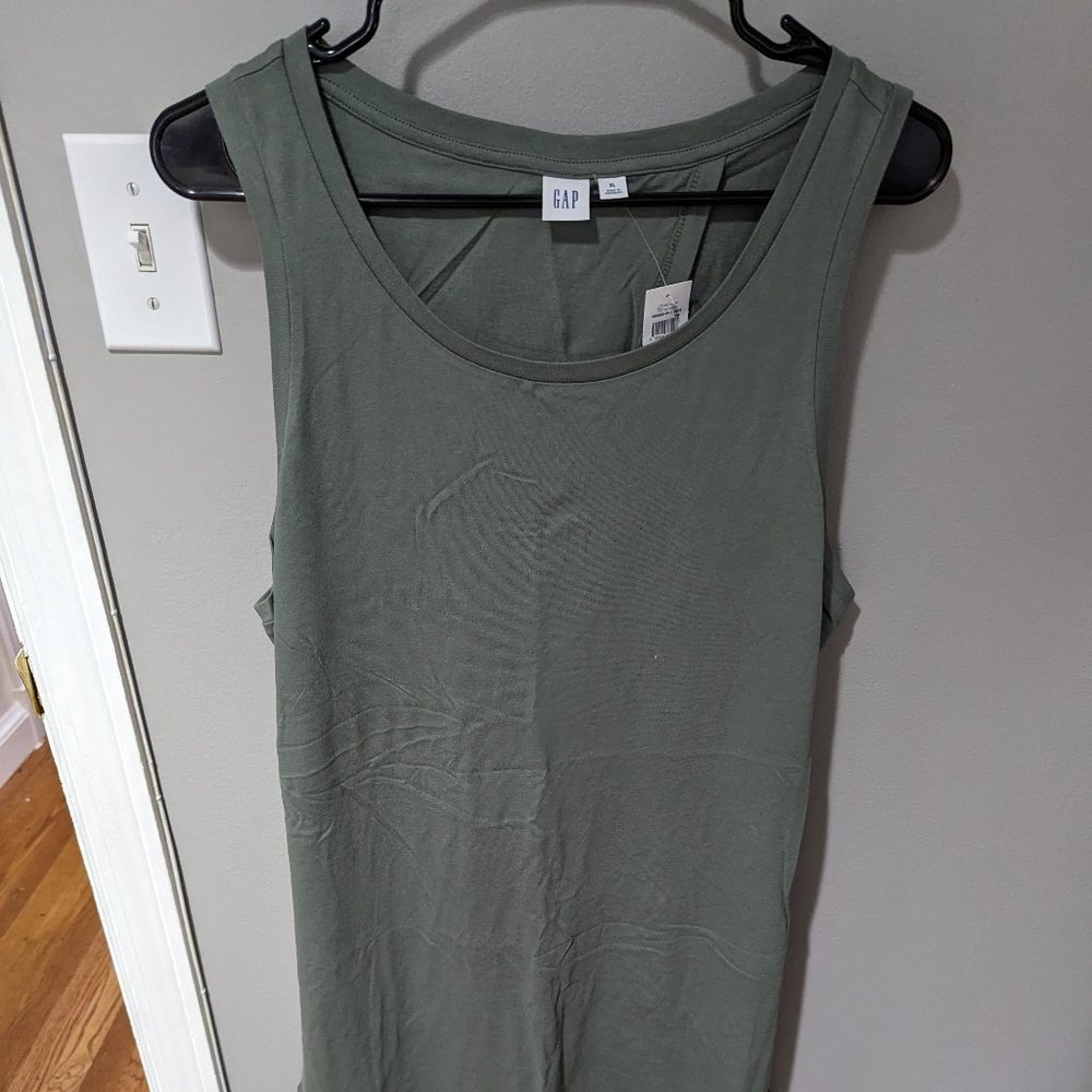Gap Midi Tie-Back Cutout Sleeveless Dress in XL